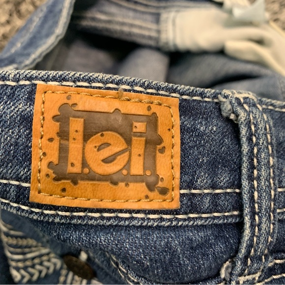 Lei Bridget Curvy Boot Cut Jeans Cowgirl Embroidered Pocket Western Low Rise - Picture 10 of 10